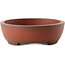 Ovaler unglasierter Bonsai-Topf von Yixing - 183 x 145 x 45 mm