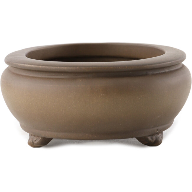 Vaso bonsai ovale non smaltato di Yixing - 160 x 125 x 55 mm
