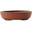 Maceta ovalada para bonsái sin esmaltar de Yixing - 183 x 145 x 45 mm