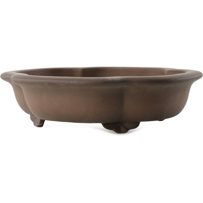 Mokko unglasierter Bonsai-Topf von Yixing - 310 x 275 x 75 mm