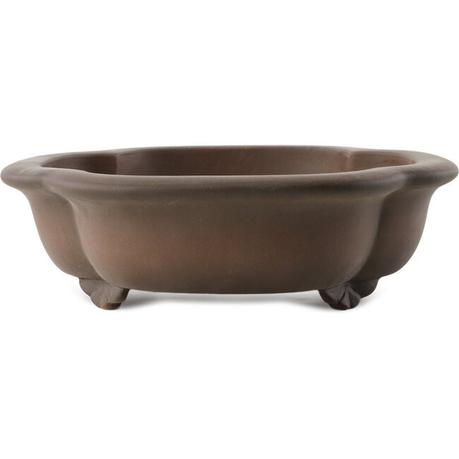 Vaso bonsai Mokko non smaltato di Yixing - 310 x 275 x 75 mm