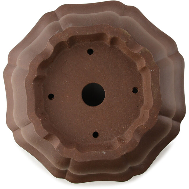 Lotus ongeglazuurde bonsaipot van Yixing - 320 x 320 x 120 mm