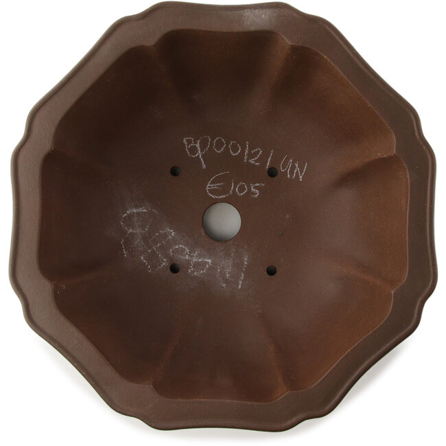 Pot à bonsaï Lotus non émaillé par Yixing - 320 x 320 x 120 mm