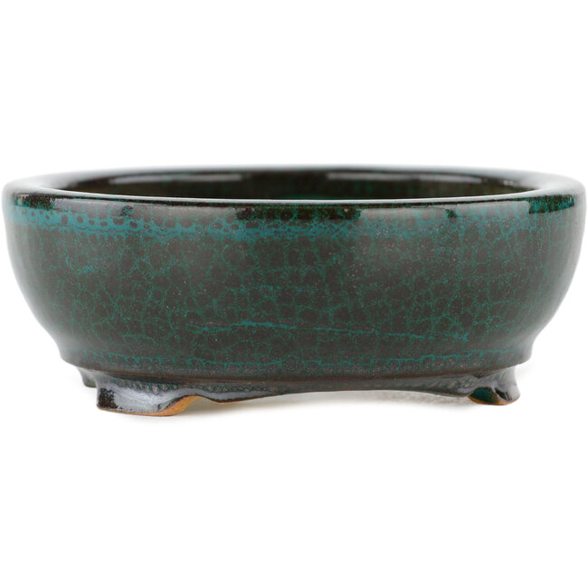 Ronde groene bonsaipot - 100 x 100 x 35 mm