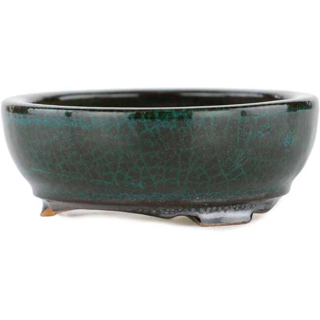 Vaso bonsai rotondo verde - 100 x 100 x 35 mm