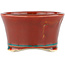 Vaso bonsai rotondo rosso - 105 x 105 x 60 mm