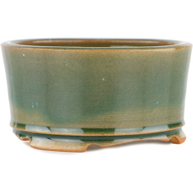 Ronde groene bonsaipot - 110 x 110 x 55 mm