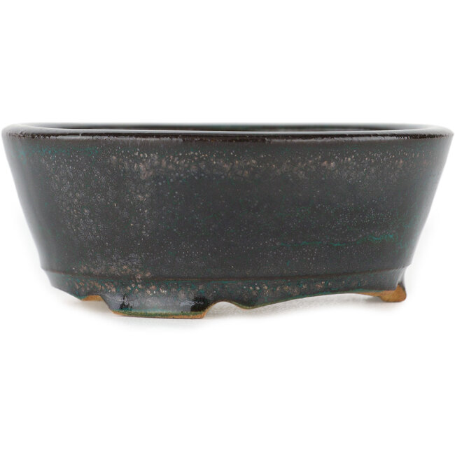 Pot à bonsaï rond vert - 85 x 85 x 30 mm