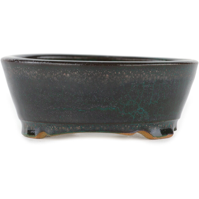 Vaso bonsai rotondo verde - 85 x 85 x 30 mm