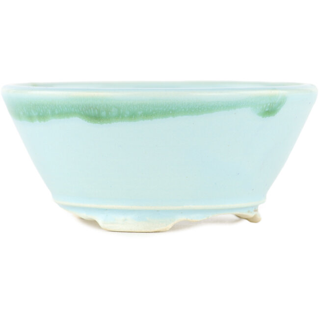 Vaso bonsai rotondo blu - 105 x 105 x 45 mm