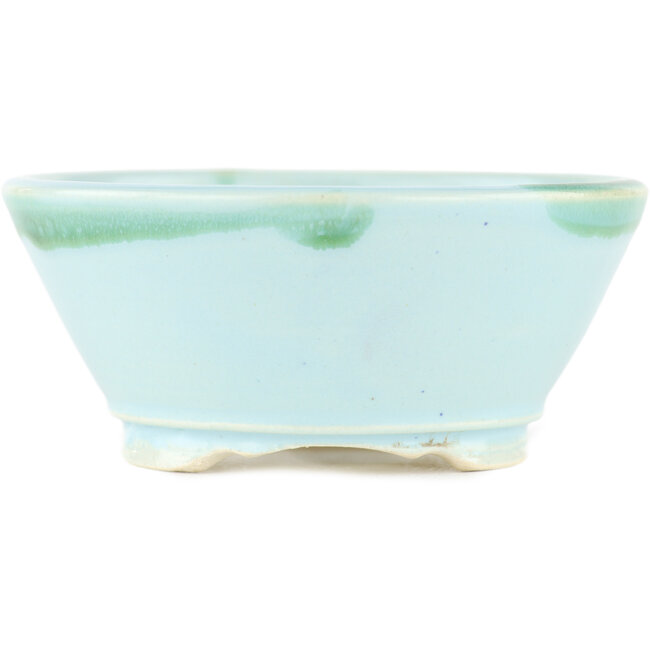 Vaso bonsai rotondo blu - 105 x 105 x 45 mm