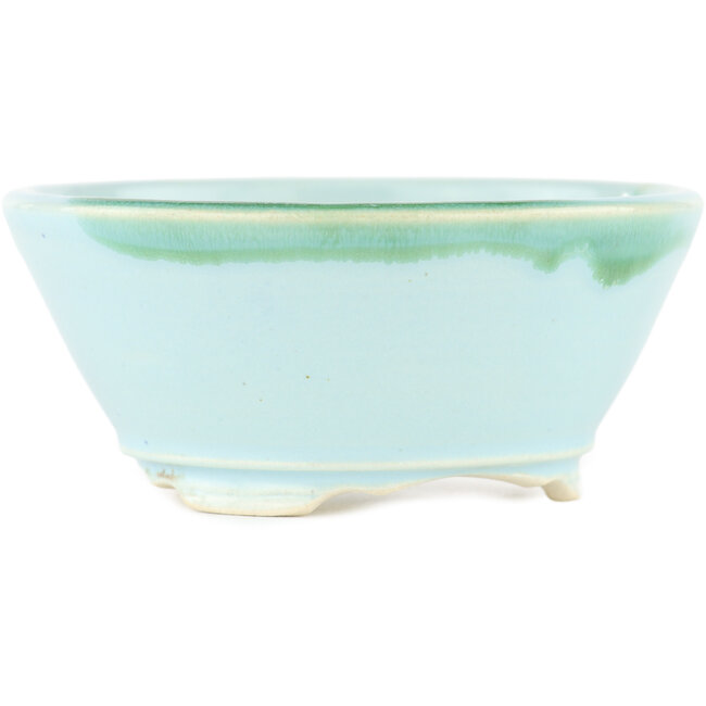 Vaso bonsai rotondo blu - 105 x 105 x 45 mm