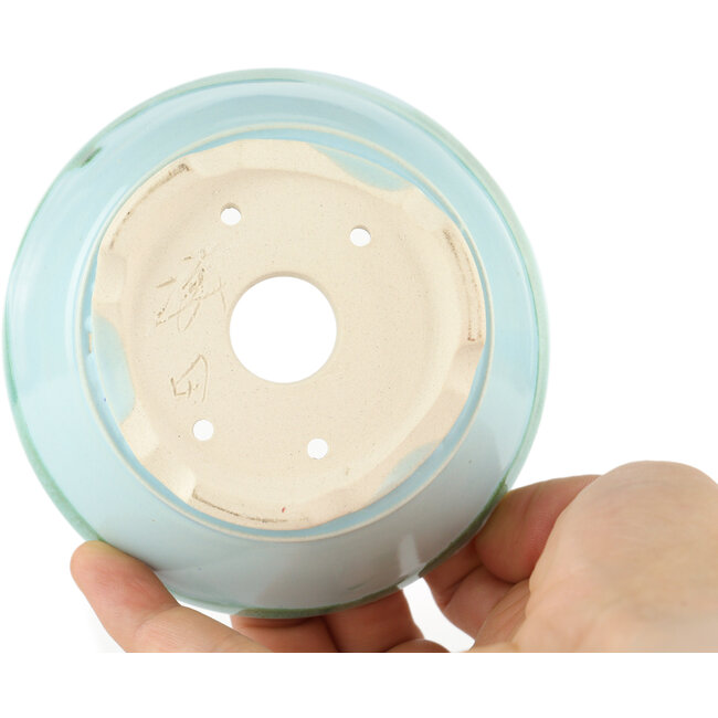 Round multicolor bonsai pot - 100 x 100 x 40 mm