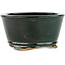 Vaso bonsai rotondo verde - 105 x 105 x 53 mm