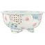 Round multicolor bonsai pot by Kei Setsu - 105 x 105 x 50 mm