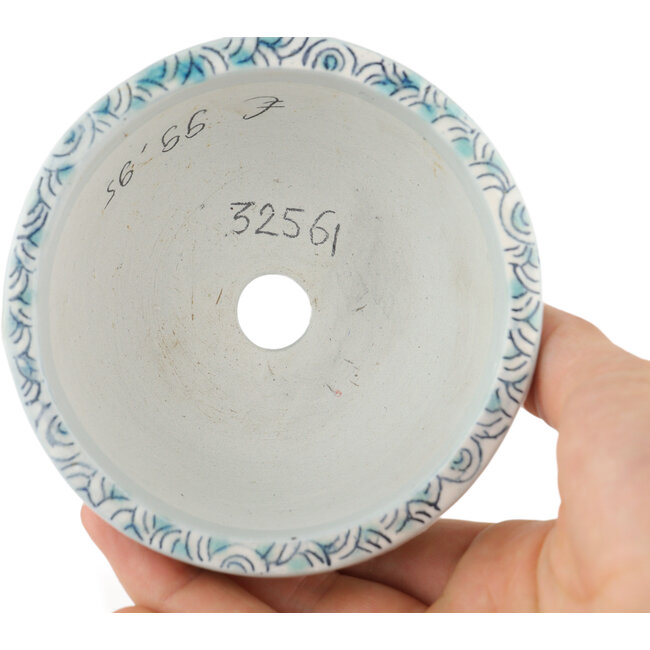 Maceta redonda para bonsái multicolor de Kei Setsu - 95 x 95 x 48 mm