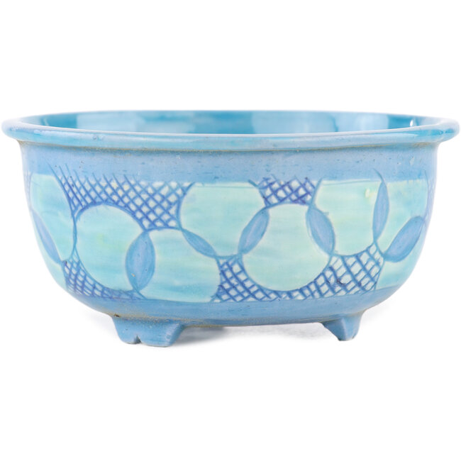 Pot à bonsaï rond multicolore par Kei Setsu - 87 x 87 x 40 mm