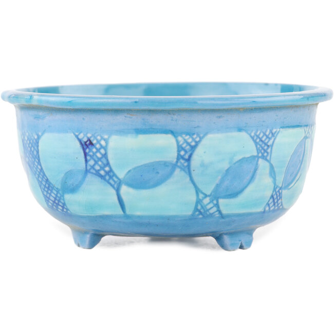 Pot à bonsaï rond multicolore par Kei Setsu - 87 x 87 x 40 mm