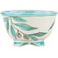 Round multicolor bonsai pot by Kei Setsu - 95 x 95 x 55 mm