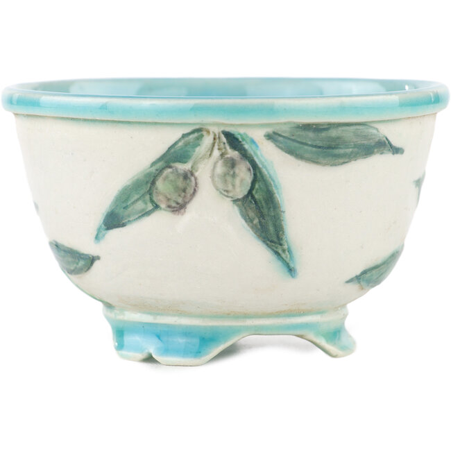 Vaso bonsai rotondo multicolore di Kei Setsu - 95 x 95 x 55 mm