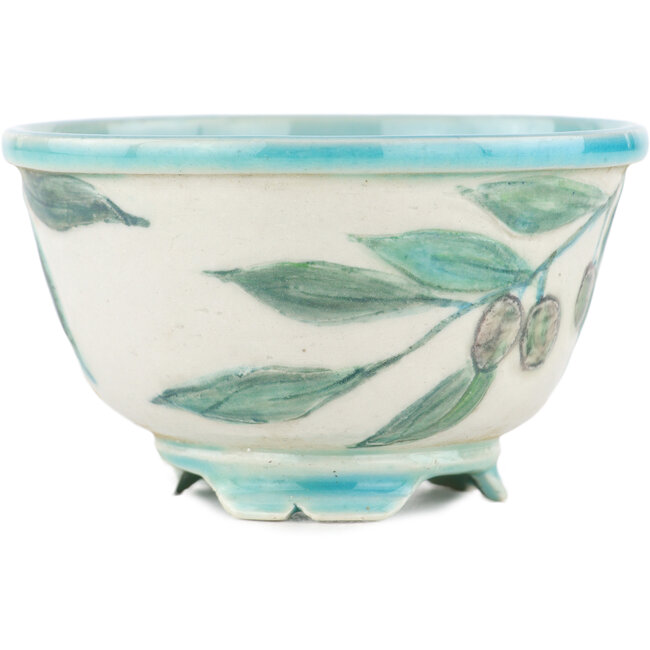 Vaso bonsai rotondo multicolore di Kei Setsu - 95 x 95 x 55 mm