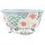 Vaso bonsai rotondo multicolore di Kei Setsu - 106 x 106 x 55 mm