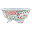 Round multicolor bonsai pot by Kei Setsu - 115 x 115 x 50 mm