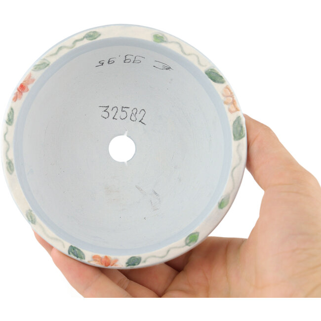 Maceta redonda para bonsái multicolor de Kei Setsu - 105 x 105 x 45 mm