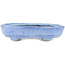 Oval blue bonsai pot by Bunzan - 150 x 125 x 35 mm