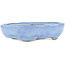 Maceta ovalada para bonsái azul de Bunzan - 150 x 125 x 35 mm