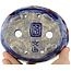 Ovaler blauer Bonsai-Topf von Bunzan - 140 x 120 x 40 mm