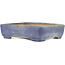 Rectangular blue bonsai pot by Yamafusa - 131 x 110 x 35 mm