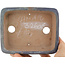 Pot à bonsaï rectangulaire bleu par Yamafusa - 131 x 110 x 35 mm