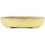 Ovaler gelber Bonsai-Topf von Yamafusa - 160 x 135 x 25 mm