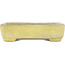Maceta rectangular para bonsái amarilla de Yamafusa - 130 x 116 x 25 mm
