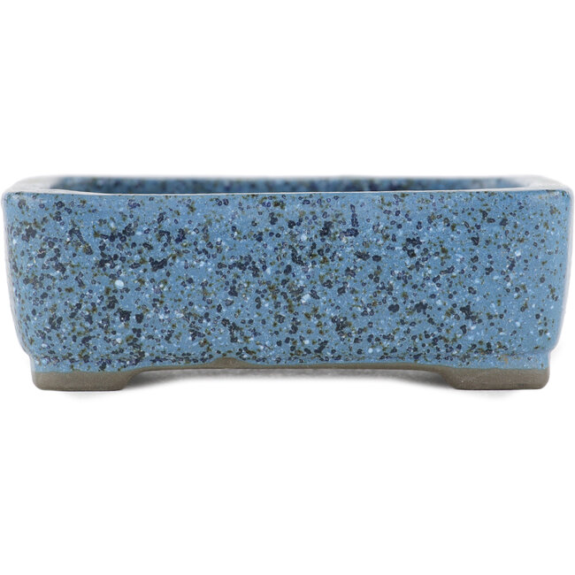 Maceta rectangular para bonsái azul de Tosui - 110 x 88 x 35 mm