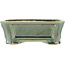 Pot à bonsaï vert rectangulaire par Shibakatsu - 180 x 150 x 60 mm