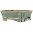 Pot à bonsaï vert rectangulaire par Shibakatsu - 180 x 150 x 60 mm