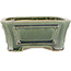 Pot à bonsaï vert rectangulaire par Shibakatsu - 180 x 150 x 60 mm