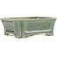 Maceta rectangular para bonsái verde de Shibakatsu - 180 x 150 x 60 mm