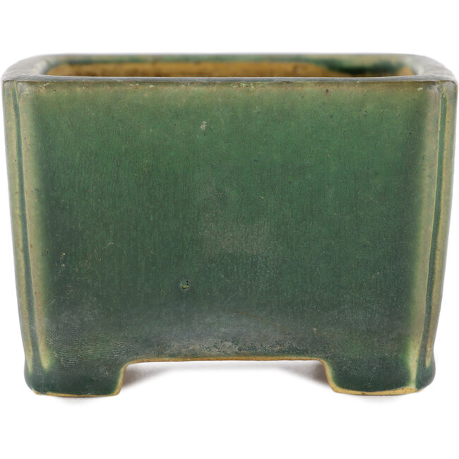 Vaso bonsai quadrato verde di Shibakatsu - 95 x 95 x 65 mm