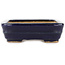 Maceta rectangular para bonsái azul de Hattori - 135 x 100 x 30 mm