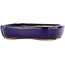 Rechthoekige blauwe bonsaipot van Hattori - 122 x 90 x 26 mm