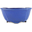 Oval blue bonsai pot by Shuhou - 170 x 170 x 80 mm