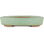 Pot à bonsaï ovale vert par Shinto - 170 x 130 x 35 mm