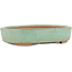 Pot à bonsaï ovale vert par Shinto - 170 x 130 x 35 mm