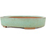 Pot à bonsaï ovale vert par Shinto - 170 x 130 x 35 mm