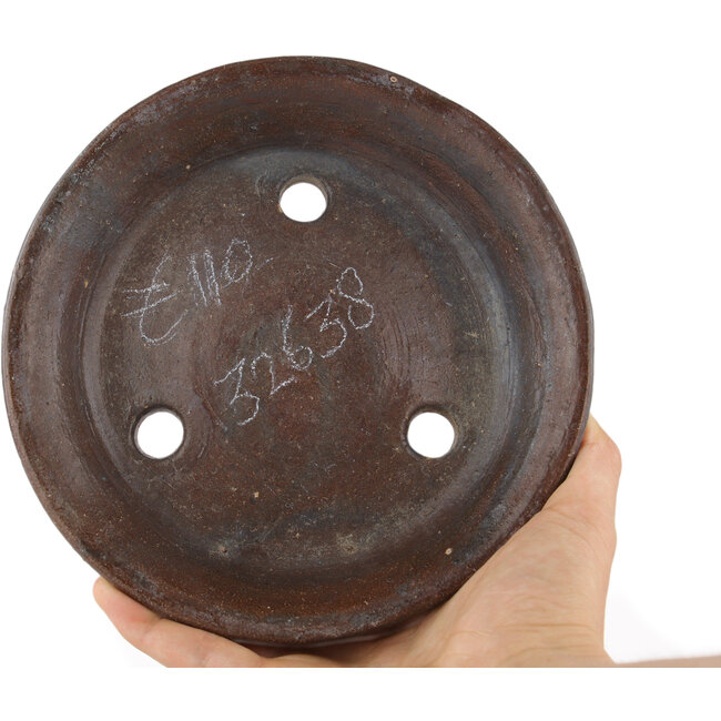 Pot à bonsaï rond non émaillé par Bunzan - 170 x 170 x 30 mm