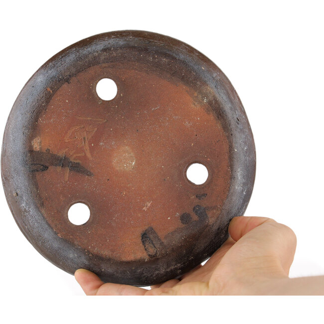 Pot à bonsaï rond non émaillé par Bunzan - 170 x 170 x 30 mm