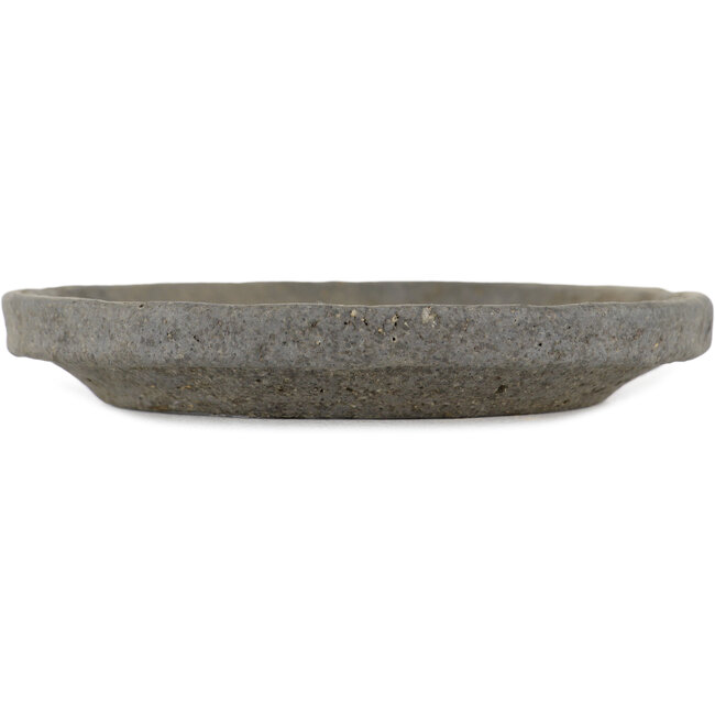 Vaso bonsai rotondo non smaltato di Bunzan - 120 x 120 x 20 mm